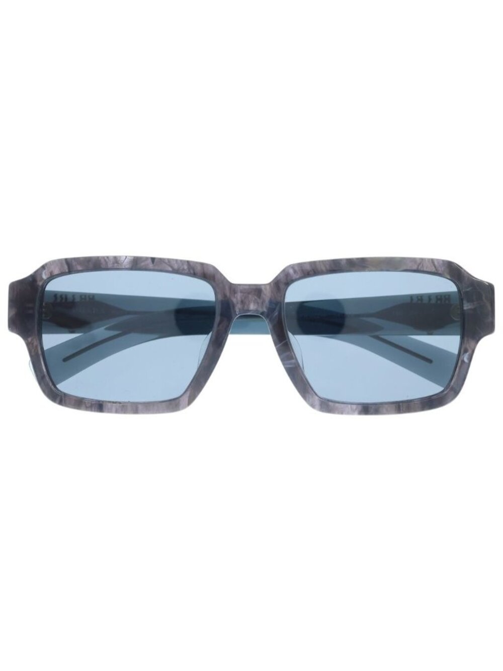 Prada Acetate Frame Side Logo Square Sunglasses Eyewear Gray